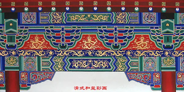 龙潭中国建筑彩画装饰图案